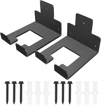 Heavy Duty Garage Organizer Wall Hanger, Weed Whackers Holder Wall Mounted, Shed Organizer Trimmer Rack for Grass, Garage, Garden Tools Storage, 2 Packs