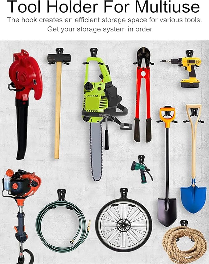 GS Alderaul Garden Power Tool Hanger, String Trimmer Wall Hanger Bracket, Weed Eater Storage Hook for Garage Wall, Weed Trimmer Wall Mount, Weed Wacker Holder for Brush Cutter