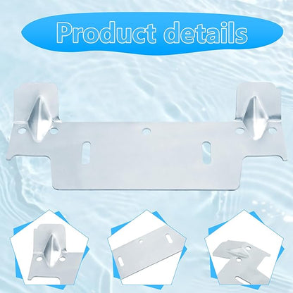 382430-1120A Steel Hanging Bracket Wall Hung Sink Bracket for Wall-Mounted Sink, Featuring Multiple Holes for Securing the Threaded Stud Backplate (1 Pack)