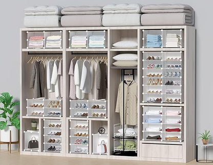 HOMIDEC Shoe Storage, 10-Tier Shoe Rack Organizer for Closet 20 Pair Narrow Shoes Shelf Cabinet for Entryway, Bedroom and Hallway