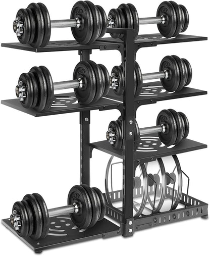 Pot Rack Organizers：CASONNIK 6+1-Tier Adjustable Heavy Duty Pan Organizer for Cabinet ，Multiple Use Modes，Pot Rack & Pan Rack for Kitchen Counter and Cabinet