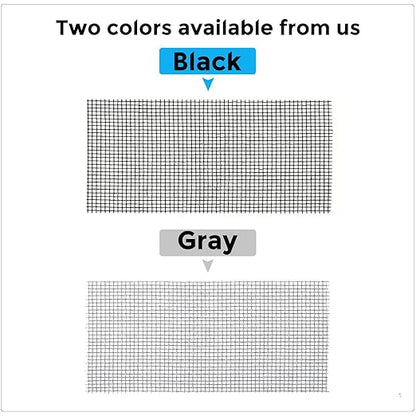 Black Window Screen Repair Tape, 3IN X 25FT (300IN) Screen Repair Kit for Windows or Doors, Strong Adhesive Patch Kit Fiberglass Mesh Tape