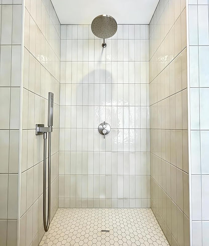 Aquaiaw Wall Supply Elbow with Flange, Tapered 1/2 NPT Female Inlet, Solid Brass Wall Union with Handshower Holder, Square Wall Supply Elbow with Hand Shower bracket, PVD Brushed Nickel, G1/2 Outlet