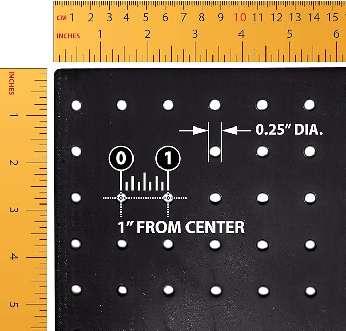Azar Displays 900940-BLK The DIY Multi-Purpose 10-Piece Pegboard Wall Organizer Kit with One Panel and Accessory Assortment: Hooks, Bins, Headband Holder, Cylinder and Cups. Peg Wall Storage System