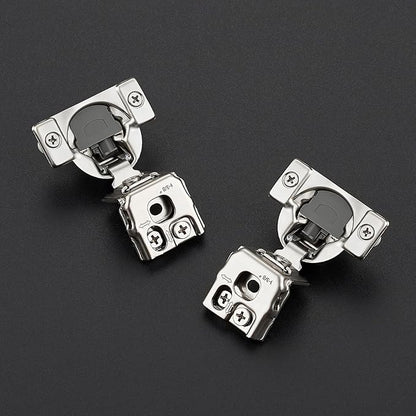 50 Pack 25 Pairs 1-3/8 inch Overlay Soft Close Hinges for Kitchen Cabinet Hinges Satin Nickel Hidden Hinges Stainless Steel Concealed Hinge self Closing