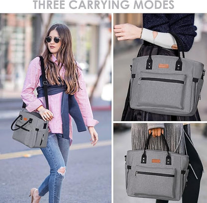 Insulated Lunch Bag for Women Men,Adult Lunch Box for Women with Adjustable Shoulder Strap,Portable Large Lunch Tote Bag for Office Work Picnic Beach,Reusable Lunch Cooler Bag