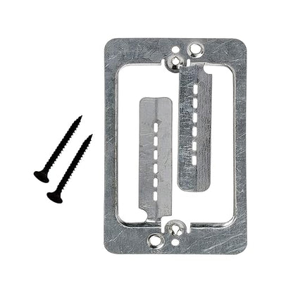Cmple - Drywall Bracket Single-Gang Standard Wall Plate - Includes Drywall Screws – Metal (10PACK)