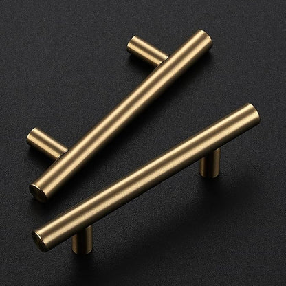 Ravinte 1 Pack 5 Inch Cabinet Pulls Champagne Bronze Stainless Steel Kitchen Drawer Pulls Cabinet Handles 5 InchLength, 3 Inch Hole Center