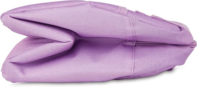 PackIt Freezable Hampton Lunch Bag, Lavender, Built with EcoFreeze® Technology, Collapsible, Reusable, Zip Closure with Front Pocket and Shoulder Straps, Designed for Fresh Office Lunches