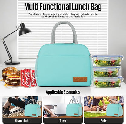 Lunch Bag Women/Men Lunch Box Women/Men (Cyan)