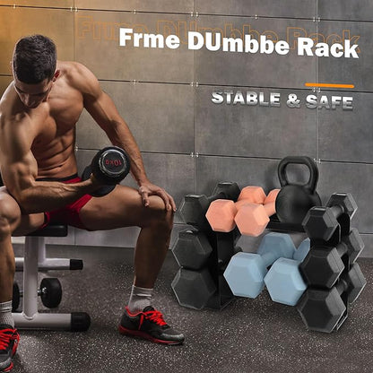 Small Dumbbell Rack Stand Only - Iron Weight Stand Holder Storage for Dumbbells