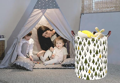 Girls Storage Basket Laundry Hamper Gifts Organizer Bins Toy Box Laundry Basket Large Canvas Collapsible Chest for Home/Dorm/Kitchen/Pet/Office/Closet/Shelf/