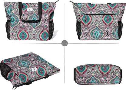 ESVAN Yoga Mat Bag Yoga Tote Carrier Shoulder Bag Carryall Tote for Office,Yoga,Pilates,Travel,Beach and Gym