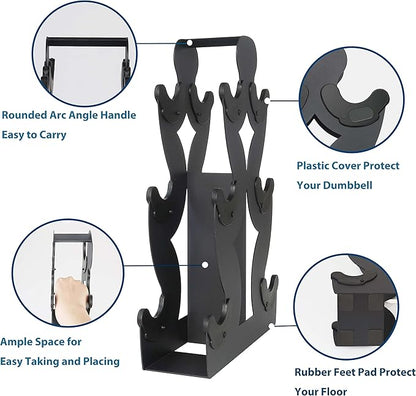 Dumbbell Storage Rack Weight Organizer Rack Only for Home Gym Weight Rack No need Assembly