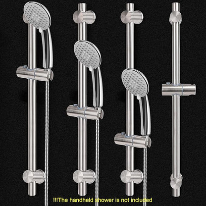NearMoon Slide Bar with Height/Angle Adjustable Handheld Shower Holder, Bathroom SUS 304 Stainless Steel Head Holder for Bath (Screw Mounted, Brushed Nickel)