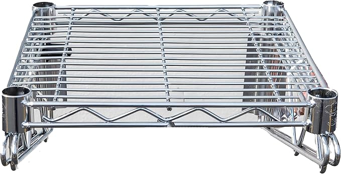 Heavy Duty Chrome Wire Storage Wall Shelf (24" x 24")