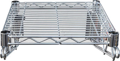 Heavy Duty Chrome Wire Storage Wall Shelf (24" x 24")