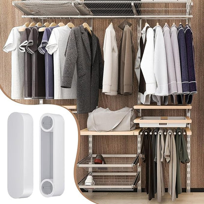 4 Pcs Plastic Rod Spacer Cap Closet Rod Wire Shelf End Caps Closet System Parts Shelf Covers for Wire Shelves