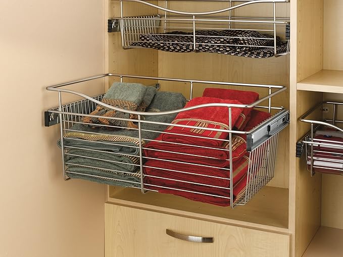 REV-A-SHELF 18" W Closet Basket for Custom Closet Systems