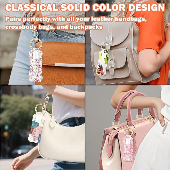 HEYSKAY Lip Balm Holder Keychain,Stocking Stuffers Gifts Lipstick Keychain Holder Compatible with Chapstick,Lipgloss Keychain
