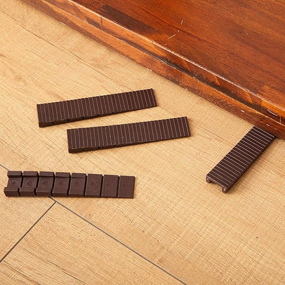12 Pack Brown Multi Purpose Furniture Plastic Shims for Leveling Extreme Weight Capacity Wedges Easy to Snap Cut-to-fit Size Leveler for Toilet Shims, Doors, Windows, Sheds, Table