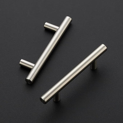 Ravinte 5 Pack | 5'' Cabinet Pulls Satin Nickel Stainless Steel Kitchen Drawer Pulls Cupboard Pulls Brushed Nickel Cabinet Handles 5”Length with 3” Hole Center