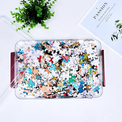 A4 Storage File Box 9 X 13 Clear Stackable Slim Plastic Portable Project Case For Letter Paper Photo Documents Scrapbook, 3 Count