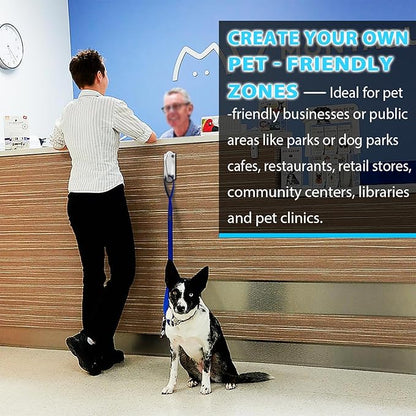 Heavy Duty Stainless Steel Dog Leash Wall Hook,Ultra-Secure Tie Out Anchor for Yard&Home,Anti-Escape Dog Chain Parking Hook,Rust-Proof&Easy to Install