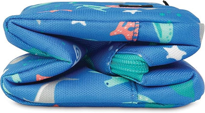 PackIt Freezable Snack Box, Sea Shark, Built with EcoFreeze Technology, Collapsible, Reusable, Zip Closure with Buckle Handle, Designed For Work Snacks, Fresh Snacks On the Go, Adults, and All Ages