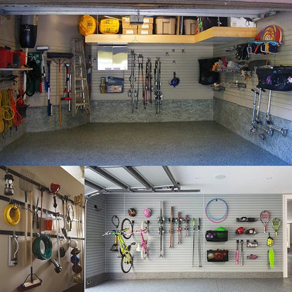 Heavy Duty Utility Garage Storage Hooks, Ladder Storage Hook Wall Mount J Organizer Hangers for Hoses, Garden Tools, Cords, Cables, Toy Bag