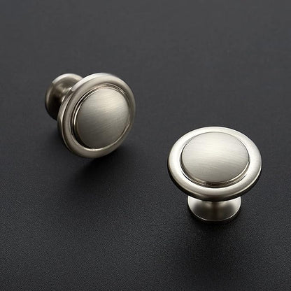 Ravinte 5 Pack 1-1/4 Inch Kitchen Cabinet Knobs Brushed Nickel Zinc Pulls Door Handles for Dresser Drawers