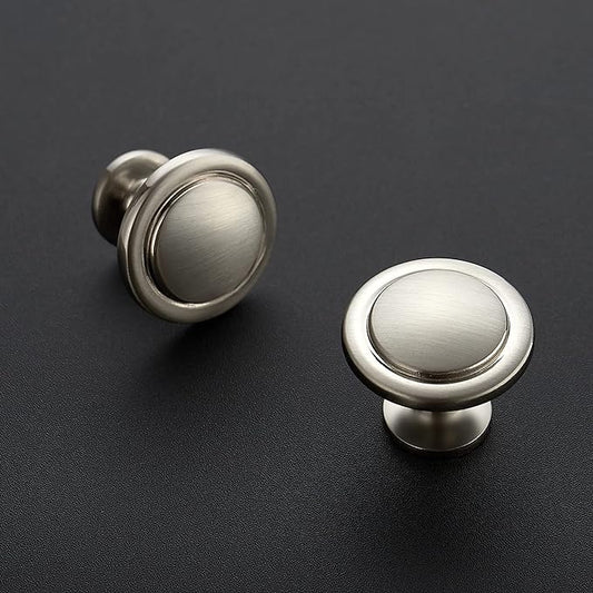 Ravinte 35 Pack 1-1/4 Inch Kitchen Cabinet Knobs - Brushed Nickel Zinc Drawer Pulls and Door Handles for Dressers