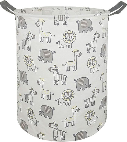 Kids Hamper Baby Storage Bins Gift Toy Box Organizer Nursery Waterproof Laundry Basket Large Canvas Collapsible Chest for Boys Girls Bedroom Closet Shelf Room Decor