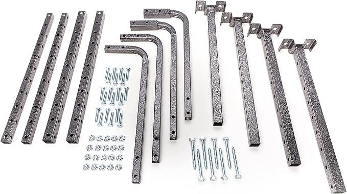 HyLoft 80844-10 34 in. x 26 in. Adjustable Garage Ceiling Mount Storage Rack Kit - Hammertone