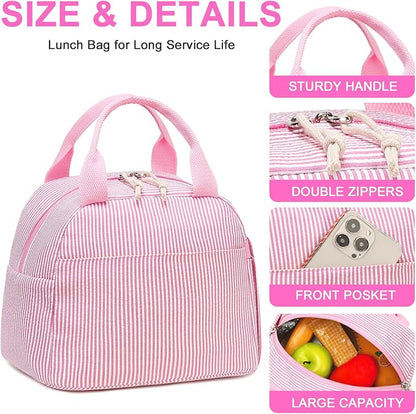 Bluboon Lunch Box for Women Cute Lunch Bag Reusable Insulated Lunch Bags Large Capacity Lunchbox Cooler for Work Picnic or Travel