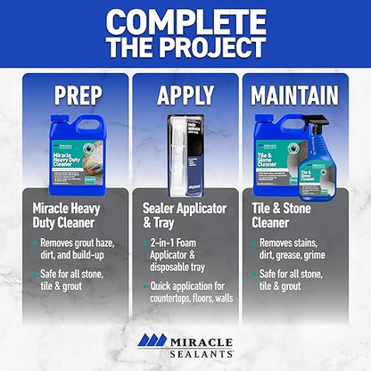 Miracle Sealants 511 Impregnator Advanced Penetrating Sealer for Countertops, Stone, Tile & Grout, Gallon