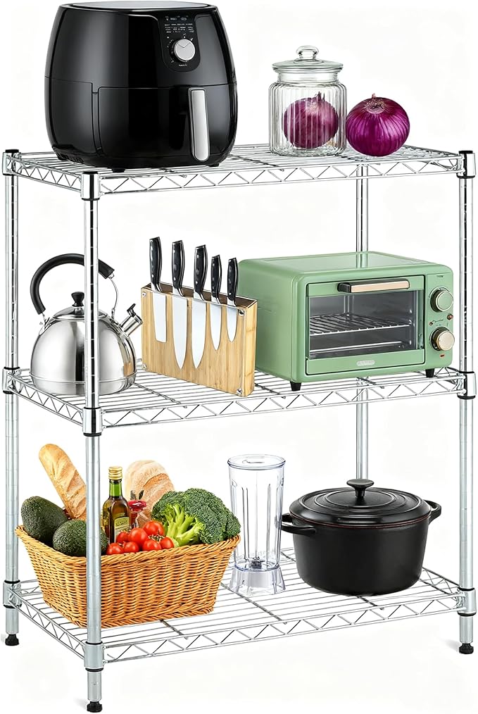 Wire Shelf Clips 8 Pack Wire Rack Lock Clip Replacements for 3/4 Inch Post Fit for Wire Shelving Sleeves System