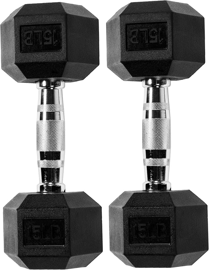Fitvids Rubber Coated Hex Dumbbell Set with Storage Rack, 100/150/200/550 LB Hand Weight Set with Anti-Slip Grip for Home Gym