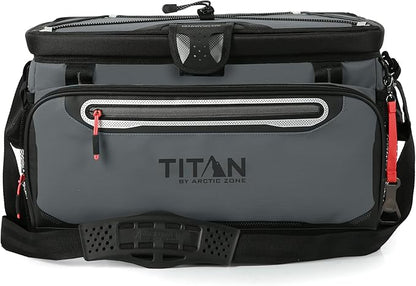 Titan by Arctic Zone Deep Freeze Cooler - Zipperless Hardbody Cooler - Deep Freeze Insulation, HardBody Liner, and SmartShelf