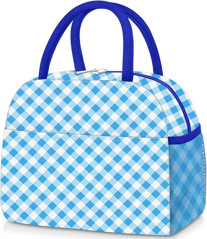 Lunch Box for Women Adult Men, Cute Insulated Lunch Bag Women Reusable Large Lunch Boxes Tote Bag Leakproof Simple Thermal Cooler Bag for Work Office Picnic