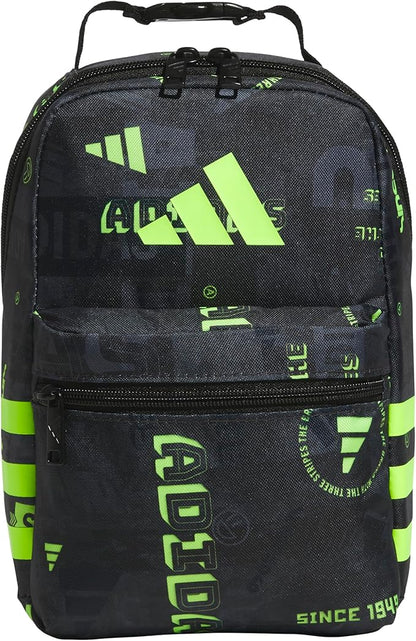 adidas Kids Santiago Lunch Bag – Insulated Cooler Lunchbox for Girls & Boys, 8L, Twill Grey/Rose Gold/3, One Size