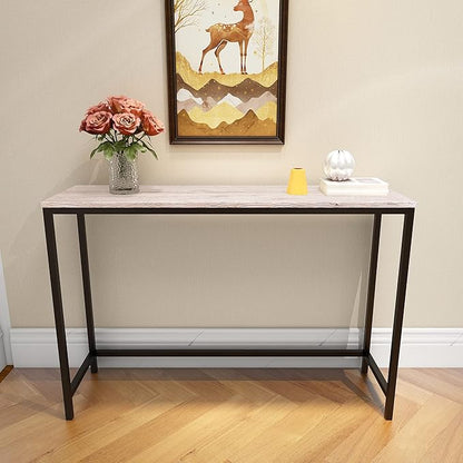 HOMERECOMMEND Console Table for Entryway Narrow Sofa Tables Rustic Narrow Entrance Table Front Door Console Table Accent Table for Living Room Entryway Corridor Hallway Natural Wood Color