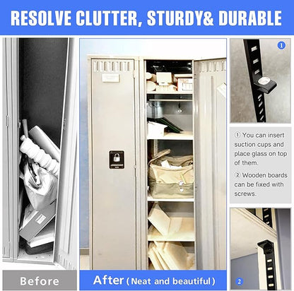 Adjustable Shelf Bracket 40 Inch 8 Pack Shelf White Pilaster Strips Shelf Rail Shelf Track Adjustable Wall Shelves Shelf Standards and Supports for Cabinet Closet Organization