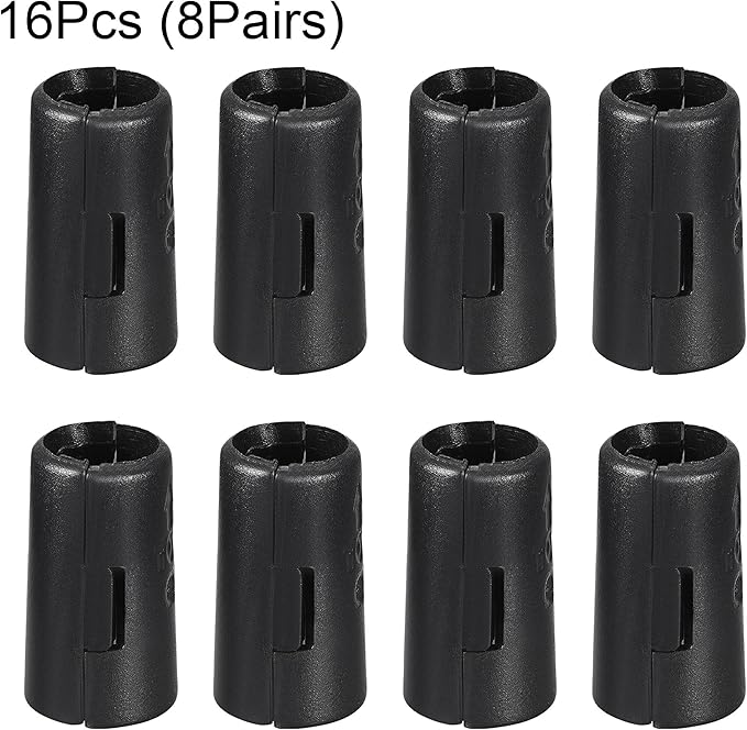 uxcell Wire Shelf Clips 1/2 Inch Wire Shelving Lock Clips Plastic for Wire Shelving System, 16 Pcs
