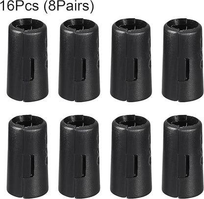 uxcell Wire Shelf Clips 1/2 Inch Wire Shelving Lock Clips Plastic for Wire Shelving System, 16 Pcs
