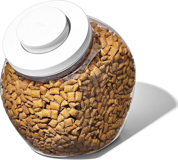 OXO Good Grips Pet POP Container – 3.0 Qt/2.8 L | Ideal for up to 2lbs of treats | Airtight Dog and Cat Food Storage Container | BPA Free