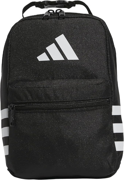 adidas Kids Santiago Lunch Bag – Insulated Cooler Lunchbox for Girls & Boys, 8L, Twill Grey/Grey/Rose Gold/4, One Size