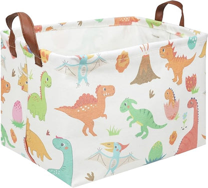 Rectangular Easter Dinosaur Basket,Waterproof kids toy storage box bedroom,Dinosaur Storage Box,kids laundry Basket,Easter Room Decor,Nursery Hamper,Gift Baskets(Dinosaur)