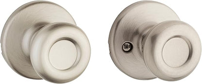 Kwikset 92001-565 Tylo Passage Hall/Closet Knob in Satin Nickel (Pack of 2)
