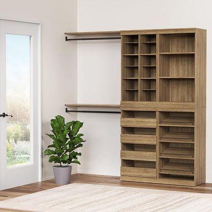 ClosetMaid Modular Storage Shelf and Hang Rod Kit, Sand